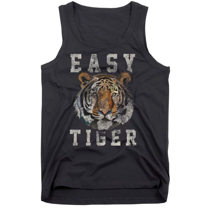 Easy Tiger Distressed Casualchic Graphic Tank Top