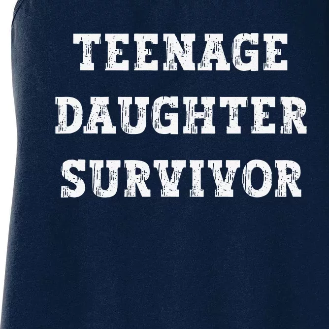 Empowering Teenage Daughter Survivor Women's Racerback Tank