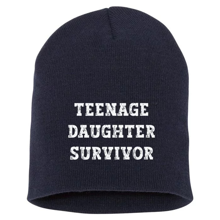 Empowering Teenage Daughter Survivor Short Acrylic Beanie