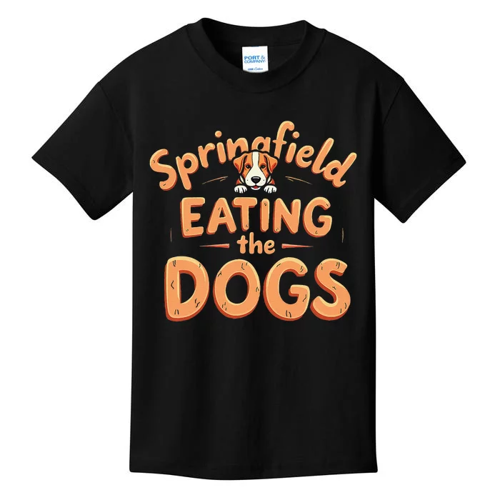 Eating The Dogs In Springfield Election Gift Kids T-Shirt