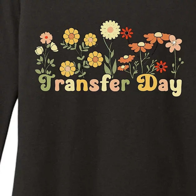 Embryo Transfer Day Ivf Flowers Ivf Transfer Day Couple Womens CVC Long Sleeve Shirt