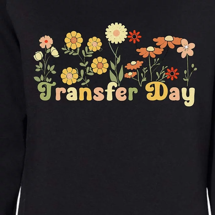 Embryo Transfer Day Ivf Flowers Ivf Transfer Day Couple Womens California Wash Sweatshirt