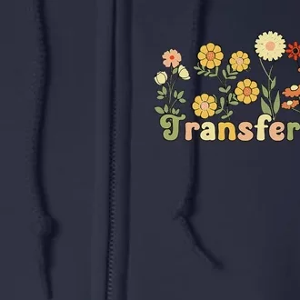 Embryo Transfer Day Ivf Flowers Ivf Transfer Day Couple Full Zip Hoodie