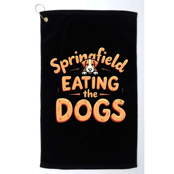 Eating The Dogs In Springfield Election Platinum Collection Golf Towel