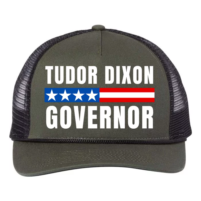 Elect Tudor Dixon Michigan Governor Vote Tudor Dixon Retro Rope Trucker Hat Cap