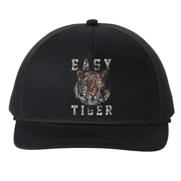 Easy Tiger Distressed Casualchic Snapback Five-Panel Rope Hat