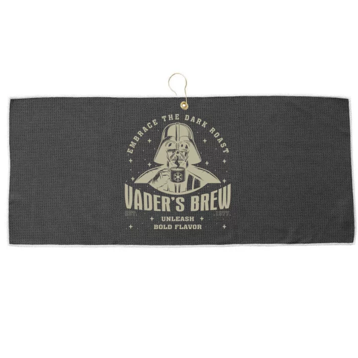 Embrace The Dark Brew Est 1977 Darth Large Microfiber Waffle Golf Towel