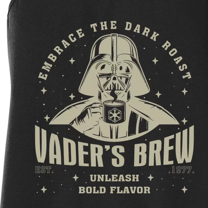 Embrace The Dark Brew Est 1977 Darth Women's Racerback Tank