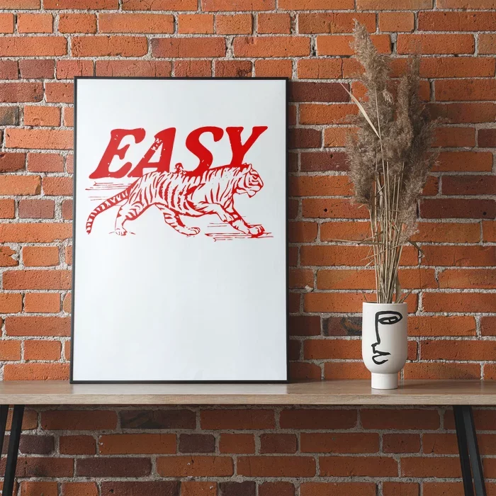 Easy Tiger Distressed Graphic Poster