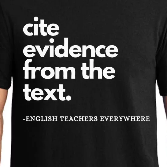 English Teacher Ela Cite Evidence From The Text Pajama Set