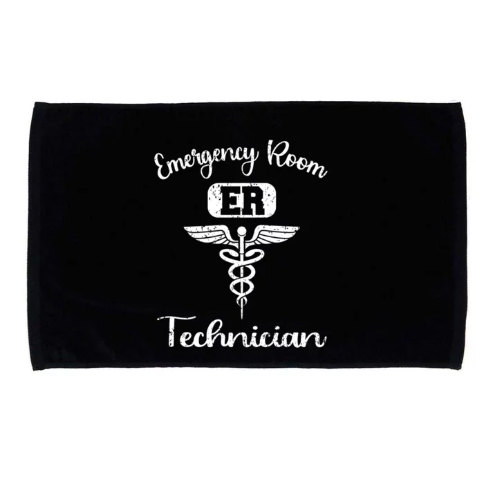 Er Tech Emergency Room Technologists Technicians Gift Microfiber Hand Towel