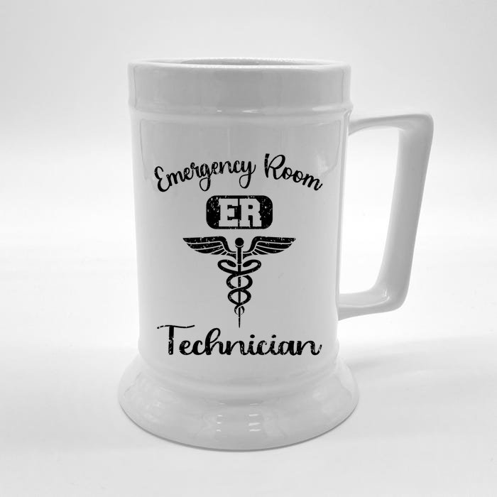 Er Tech Emergency Room Technologists Technicians Gift Front & Back Beer Stein