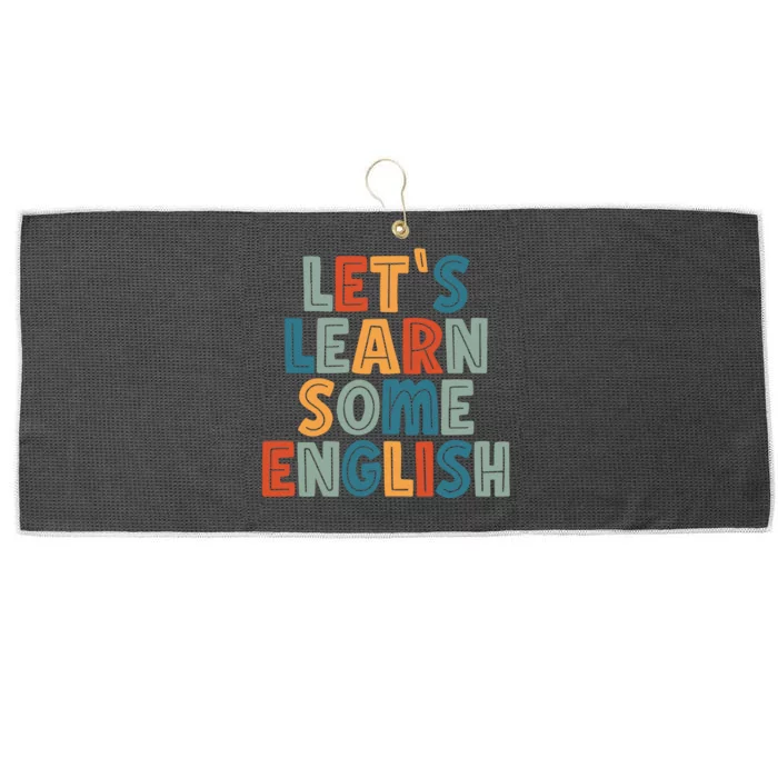 Esl Teacher English Second Language Teacher Large Microfiber Waffle Golf Towel