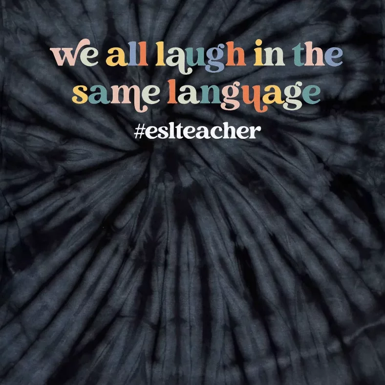 ESL Teacher ESOL Student Cute Retro Back To School First Day Tie-Dye T-Shirt