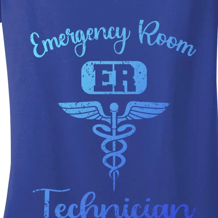 Er Tech Emergency Room Technologists Technicians Gift Women's V-Neck T-Shirt