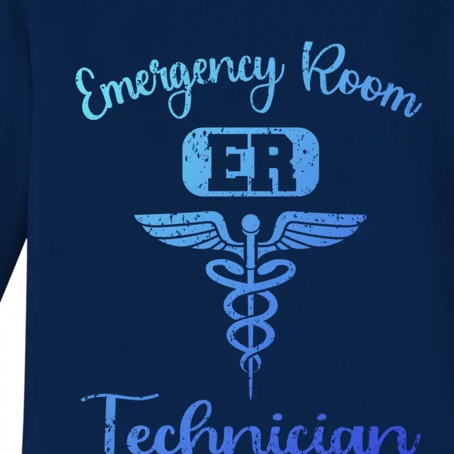 Er Tech Emergency Room Technologists Technicians Gift Baby Long Sleeve Bodysuit