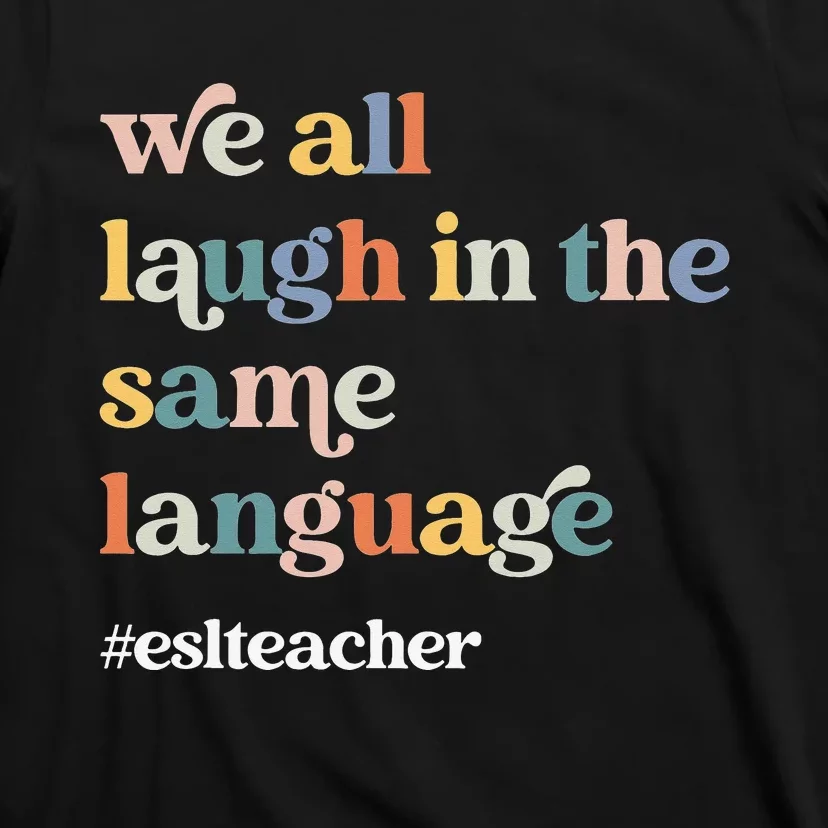 ESL Teacher ESOL Student Cute Retro Back To School First Day T-Shirt