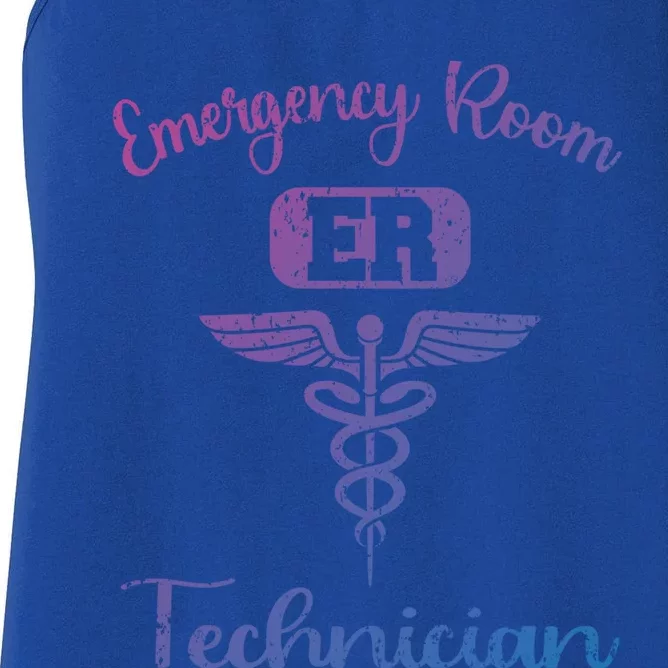 Er Tech Emergency Room Technologists Technicians Gift Women's Racerback Tank