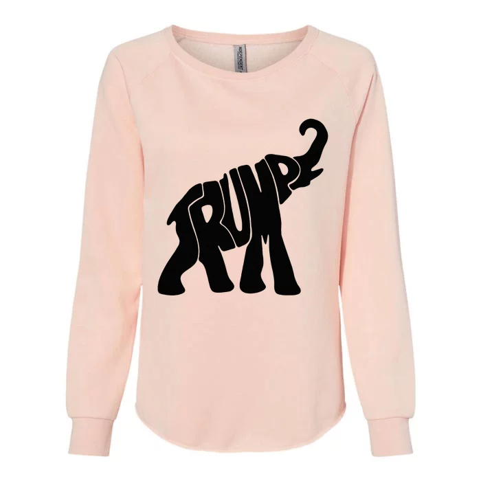 Elehphant Trump Womens California Wash Sweatshirt