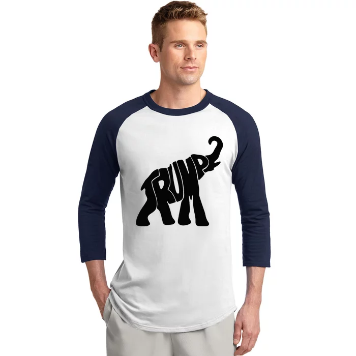 Elehphant Trump Baseball Sleeve Shirt