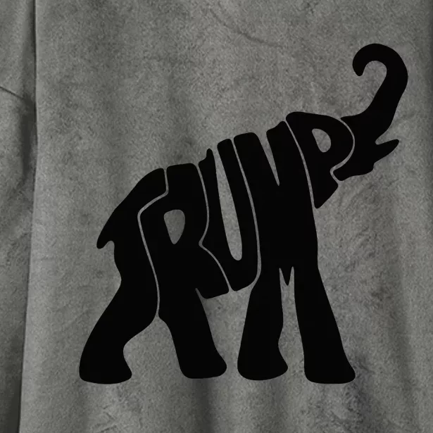 Elehphant Trump Hooded Wearable Blanket