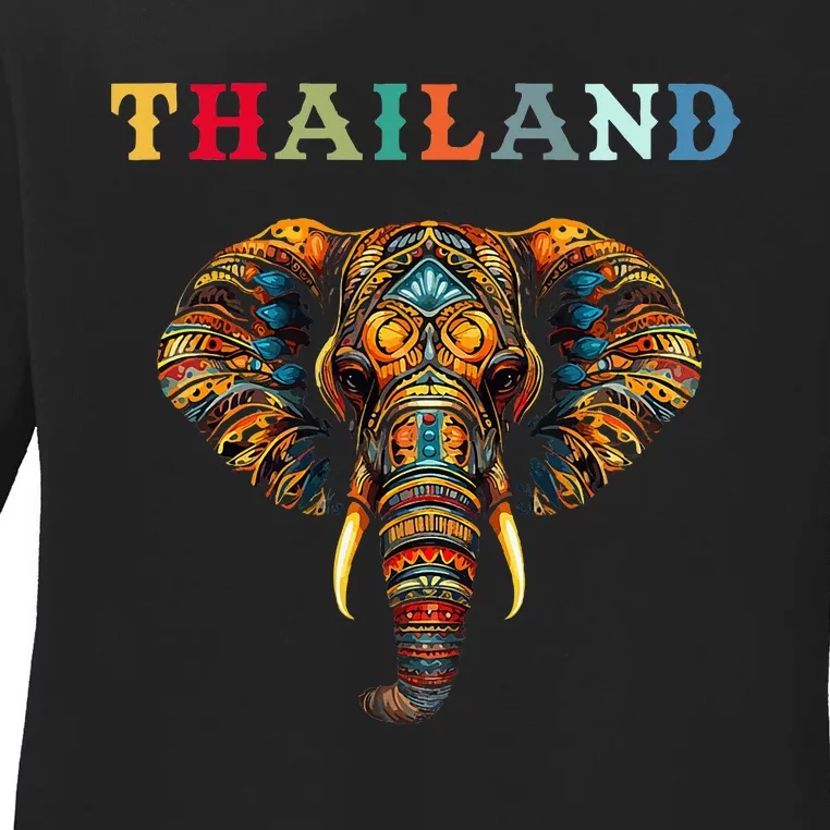 Elephant Thailand Ladies Long Sleeve Shirt