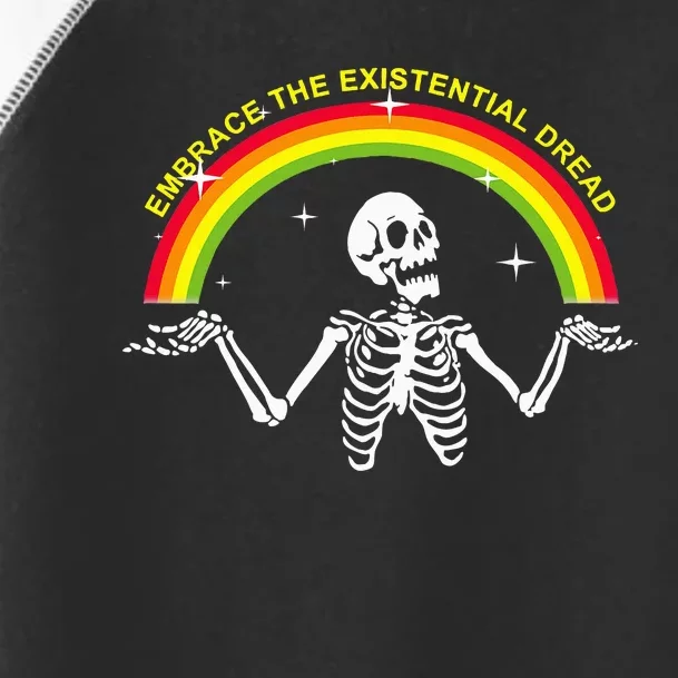 Embrace The Existential Dread Apparel Toddler Fine Jersey T-Shirt