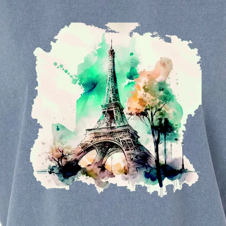 Eiffel Tower Garment-Dyed Women's Muscle Tee