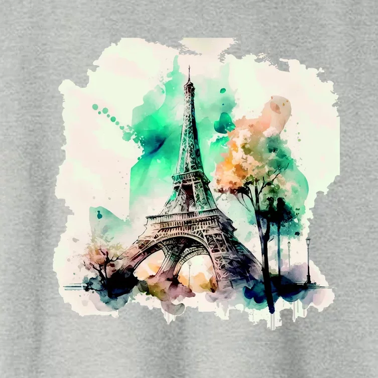 Eiffel Tower Women's Crop Top Tee