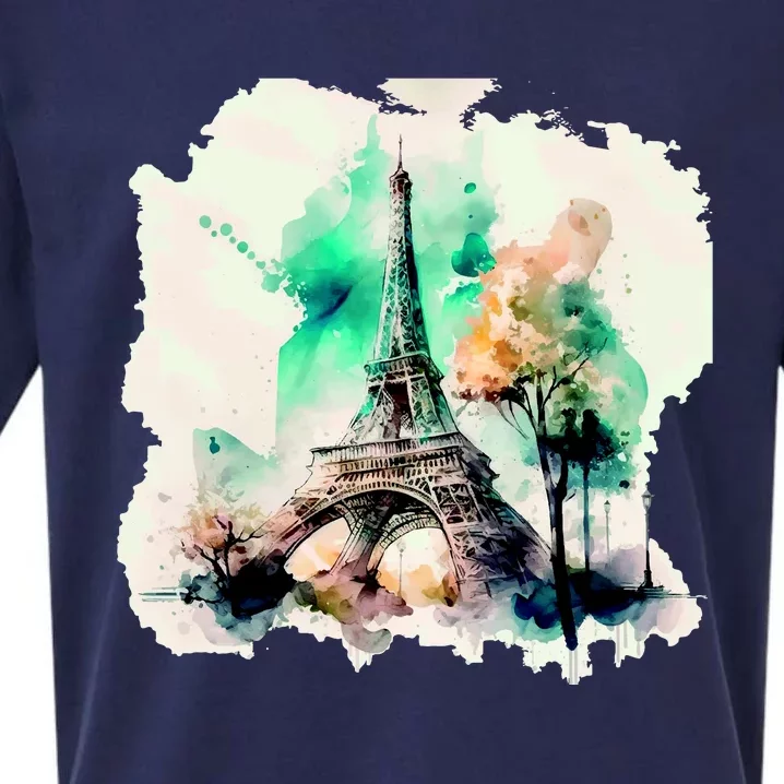 Eiffel Tower Sueded Cloud Jersey T-Shirt