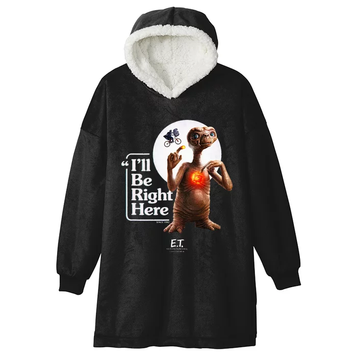 E.T. The Extraterrestrial ILl Be Right Here Moon Glow Hooded Wearable Blanket