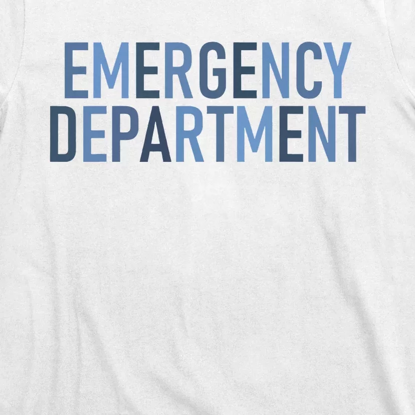 Er Tech Emergency Department Technician Emergency Nurse T-Shirt