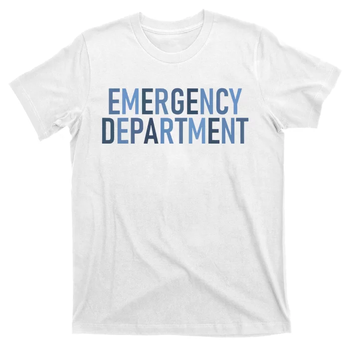 Er Tech Emergency Department Technician Emergency Nurse T-Shirt