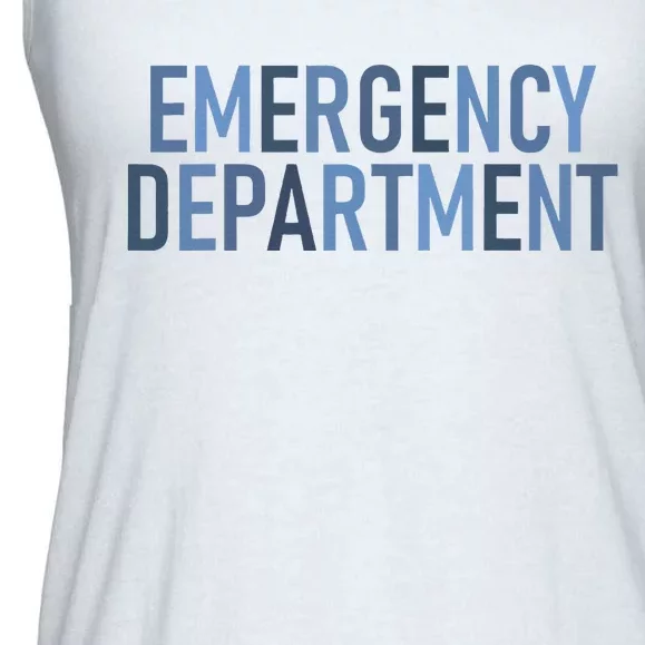 Er Tech Emergency Department Technician Emergency Nurse Ladies Essential Flowy Tank