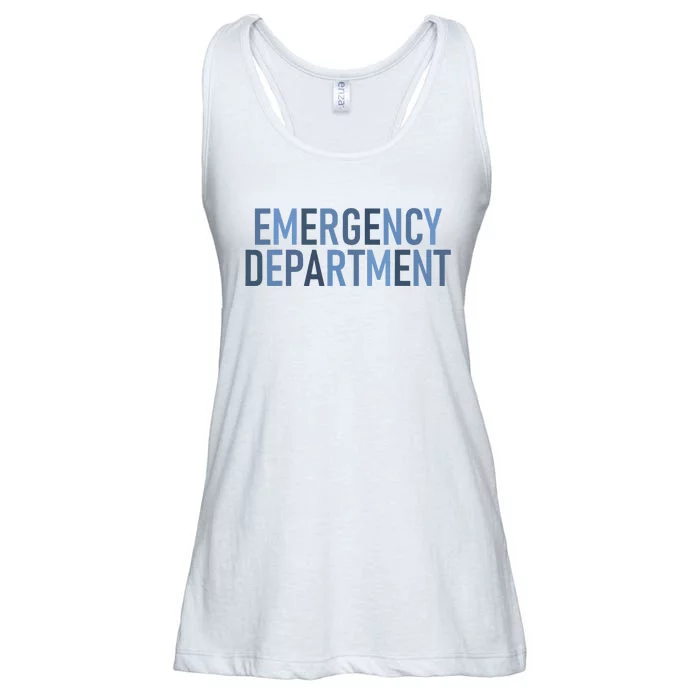 Er Tech Emergency Department Technician Emergency Nurse Ladies Essential Flowy Tank