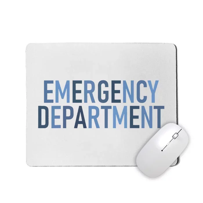 Er Tech Emergency Department Technician Emergency Nurse Mousepad