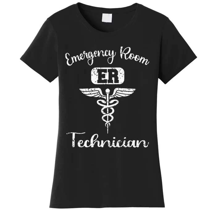 ER Tech Emergency Room Technologists Technicians Women's T-Shirt