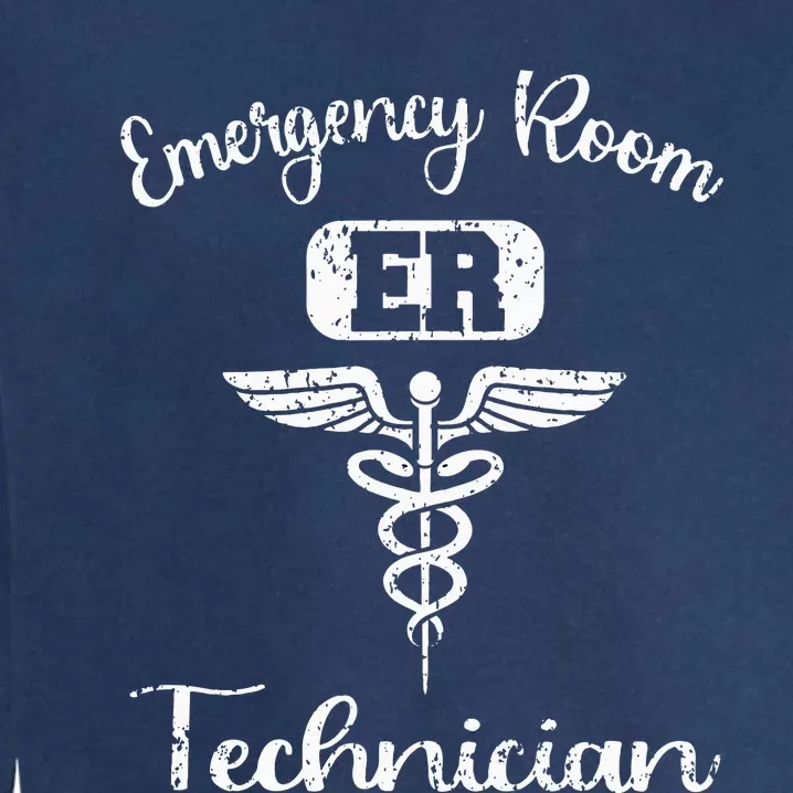 ER Tech Emergency Room Technologists Technicians Garment-Dyed Sweatshirt