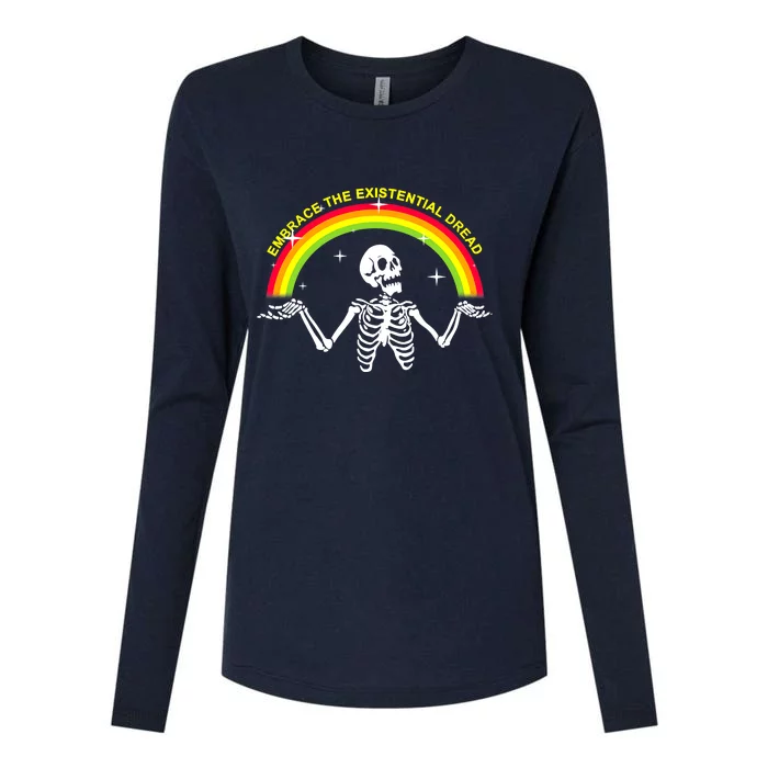 Embrace The Existential Dread Womens Cotton Relaxed Long Sleeve T-Shirt