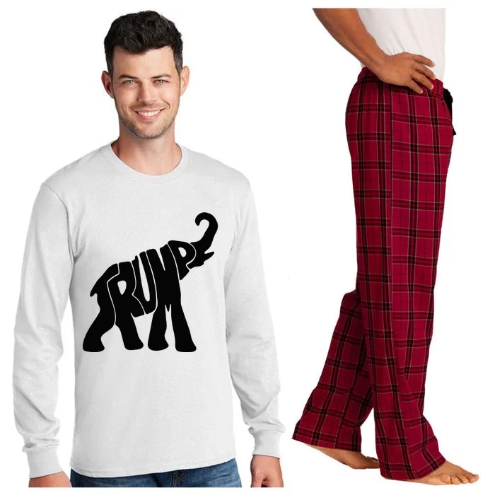 Elehphant Trump Long Sleeve Pajama Set