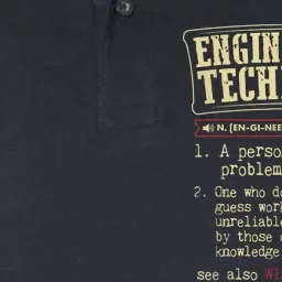 Engineering Technician Funny Definition Softstyle Adult Sport Polo