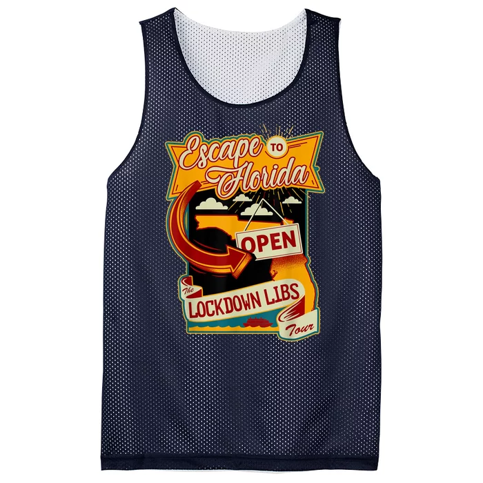 Escape To Florida Open The Lockdown Libs Tour Mesh Reversible Basketball Jersey Tank