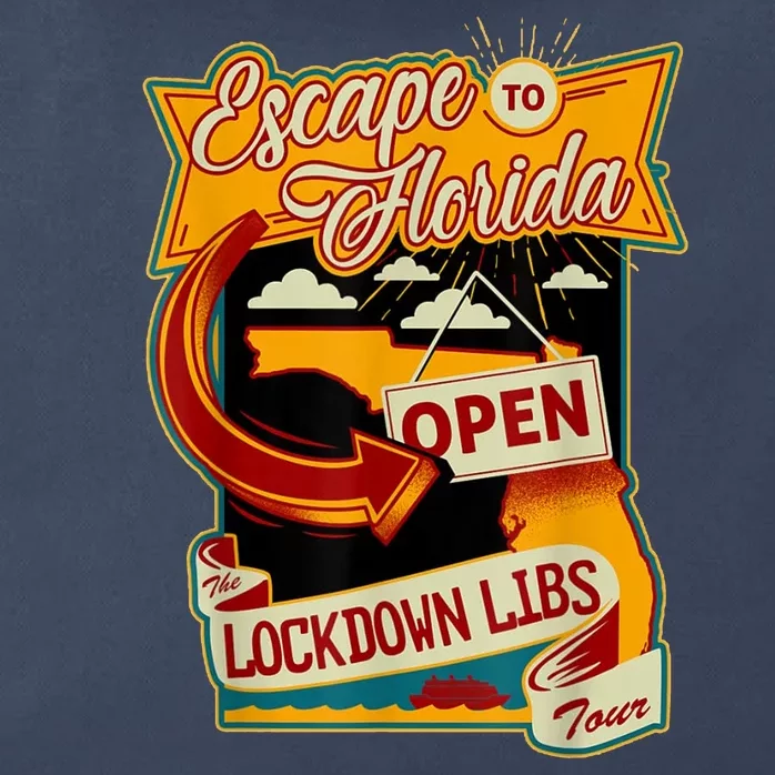 Escape To Florida Open The Lockdown Libs Tour Zip Tote Bag