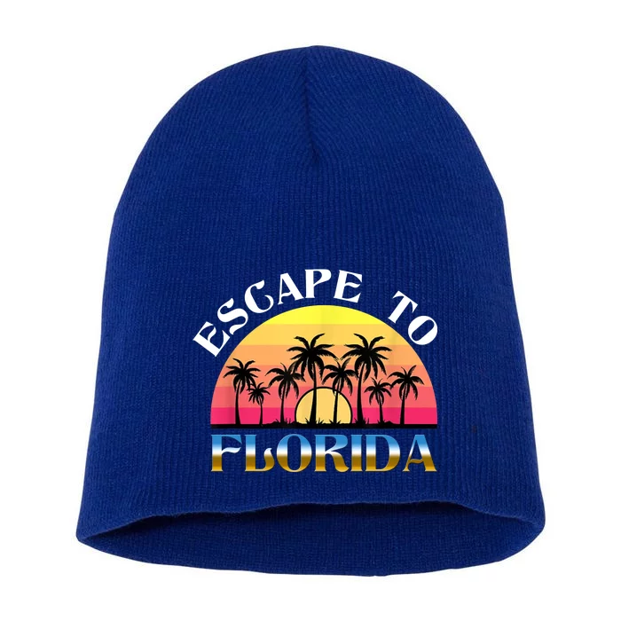 Escape To Florida Short Acrylic Beanie