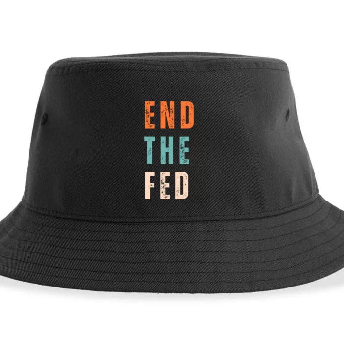 End The Fed Conservative Libertarian Sustainable Bucket Hat