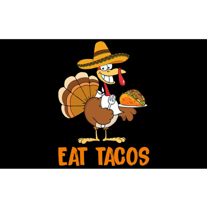 Eat Tacos Funny Turkey Thanksgiving Holiday Bumper Sticker