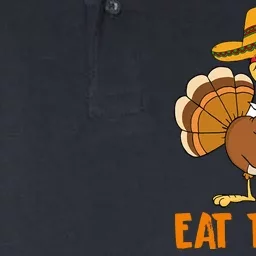 Eat Tacos Funny Turkey Thanksgiving Holiday Softstyle Adult Sport Polo