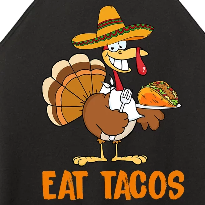 Eat Tacos Funny Turkey Thanksgiving Holiday Women’s Perfect Tri Rocker Tank