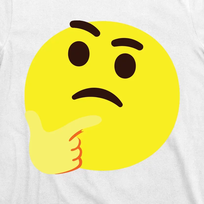 Emoticon Thinking Face Thinker T-Shirt