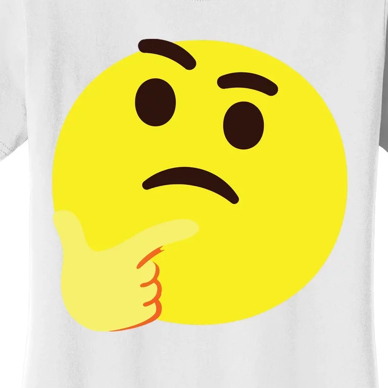 Emoticon Thinking Face Thinker Women's T-Shirt